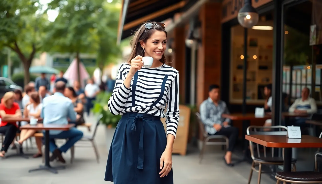 25 Chic Black and White Striped Shirt Outfit Ideas for Every Occasion 3
