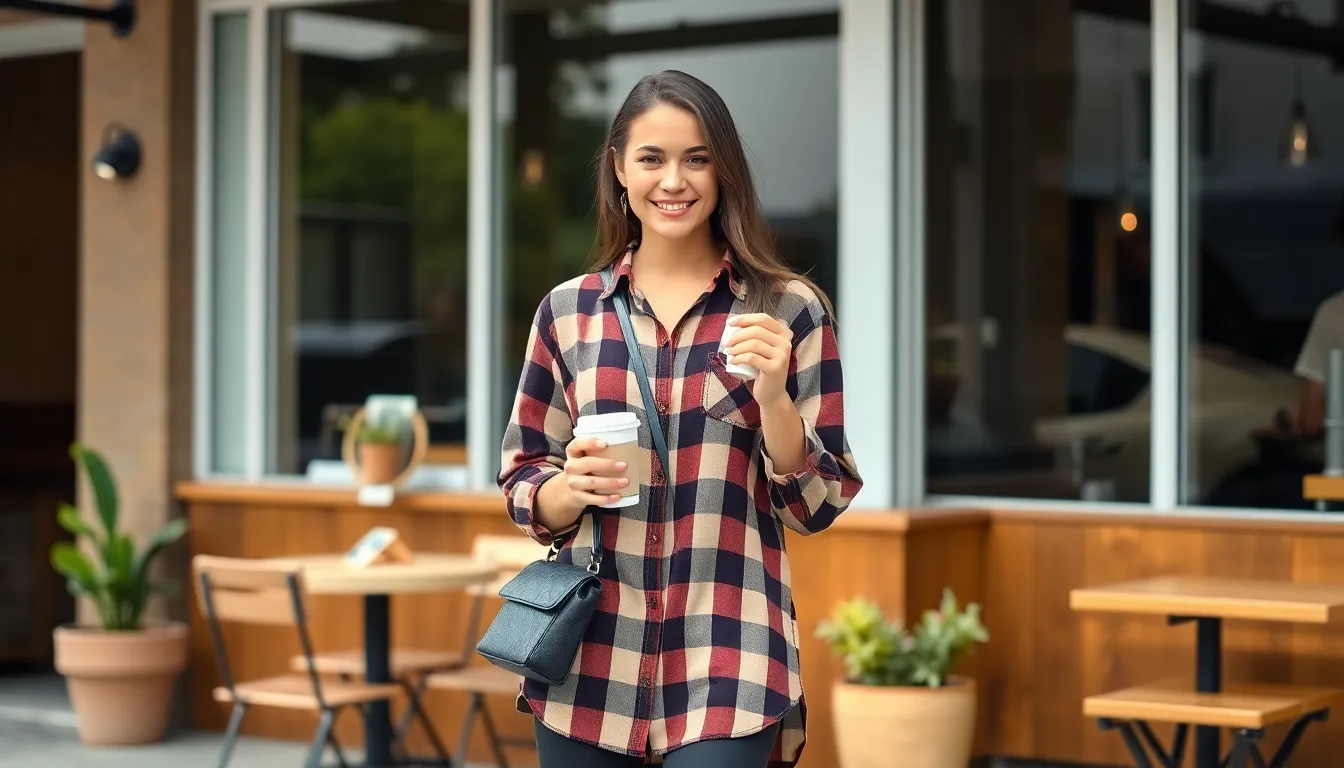 25 Chic Check Shirt Outfit Ideas for Women That Actually Work in 2025 3