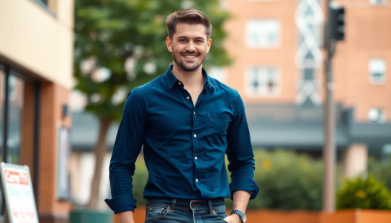 Navy Blue Shirt Outfit Ideas for Men: 15 Stylish Ways to Wear This Classic Staple 3