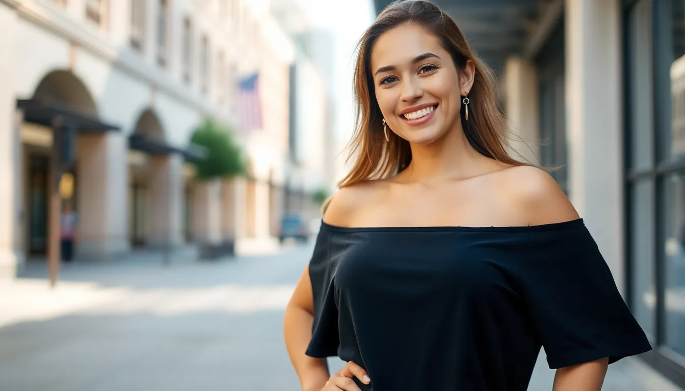 Off Shoulder T Shirt Style Guide: 15 Ways to Rock This Trending Wardrobe Essential 3