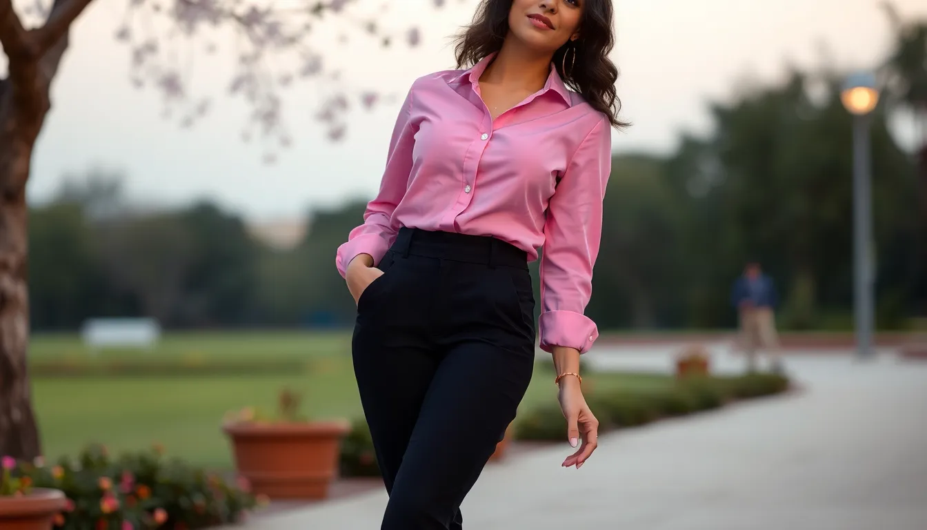 25 Stunning Pink Button Up Shirt Outfit Ideas for Every Occasion (2025 Guide) 3