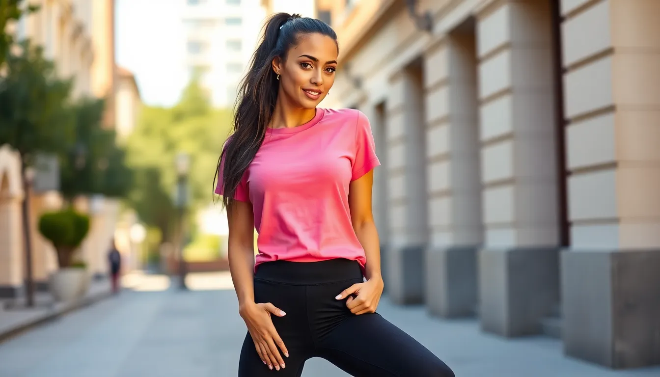 25 Chic Pink T Shirt Outfit Ideas That'll Transform Your Wardrobe in 2025 4 25 Chic Pink T Shirt Outfit Ideas That'll Transform Your Wardrobe in 2025 3
