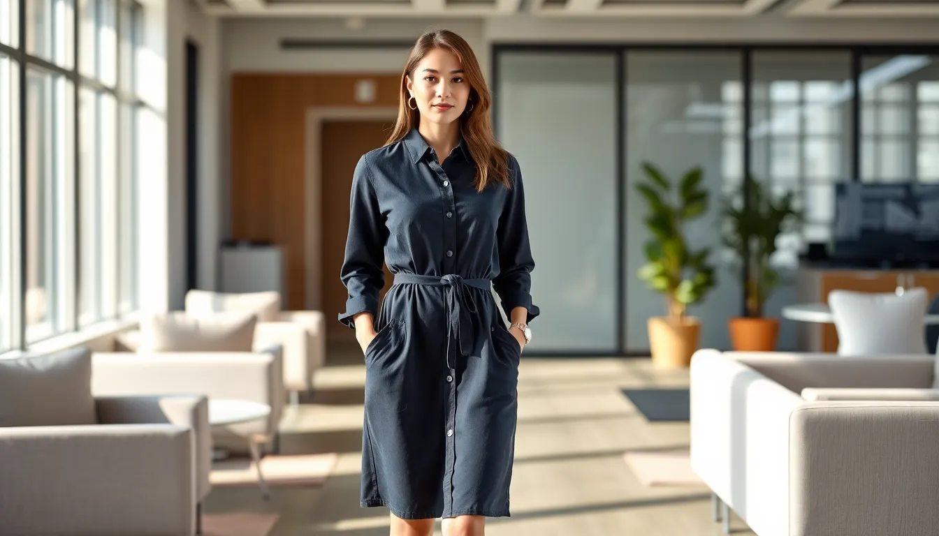 15 Classy Shirt Dresses for Women That Work From Office to Weekend 3