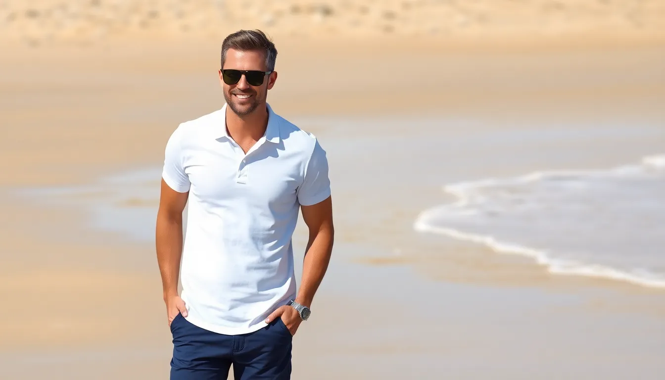 25 Stylish White Polo Shirt Outfits for Men: Complete Style Guide 2025 3