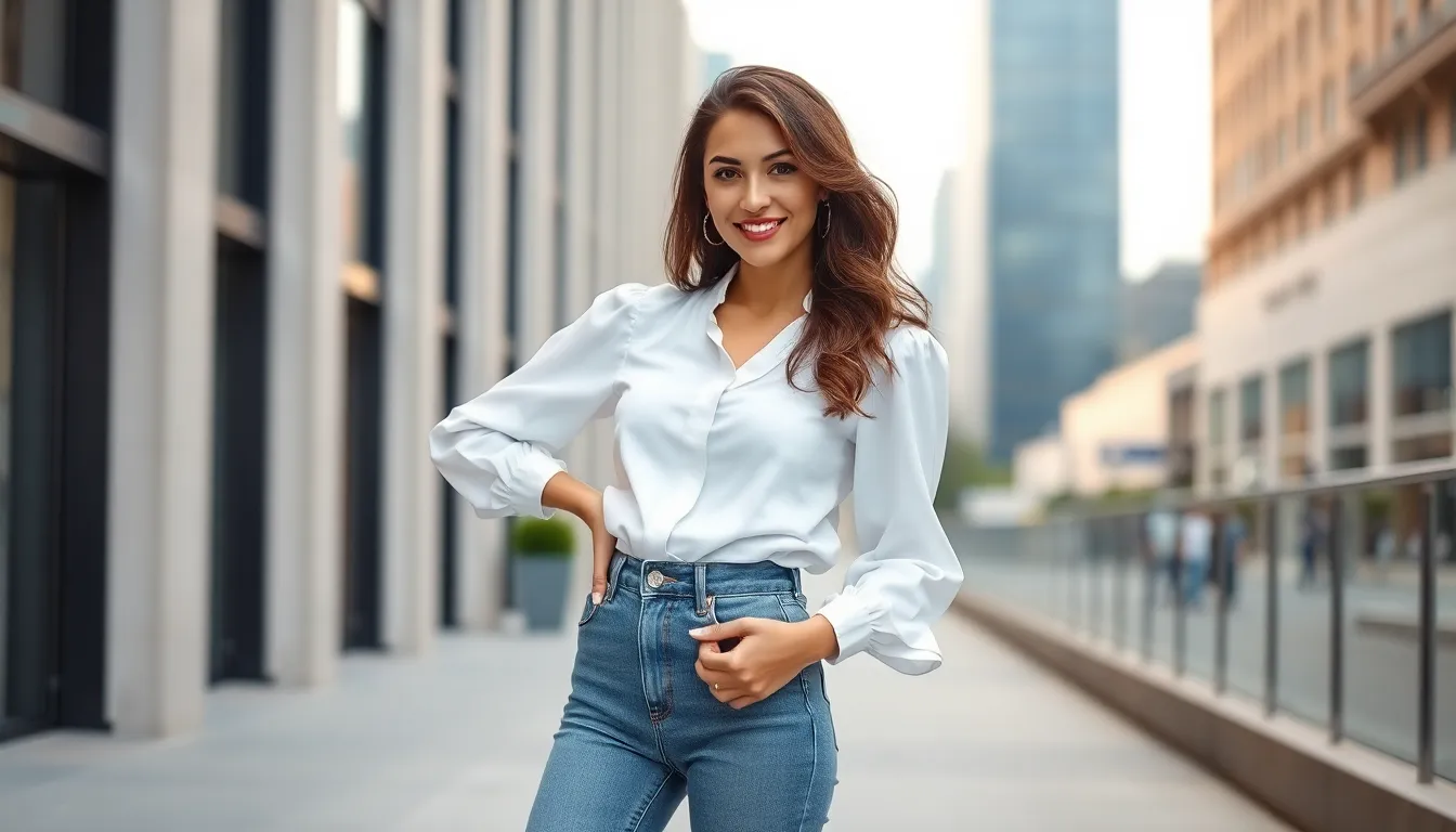 15 Stylish White Shirt and Jeans Outfit Ideas for Every Occasion 3