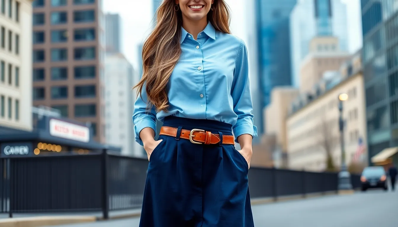 25 Blue Button Up Shirt Outfit Ideas That Work for Every Occasion 5