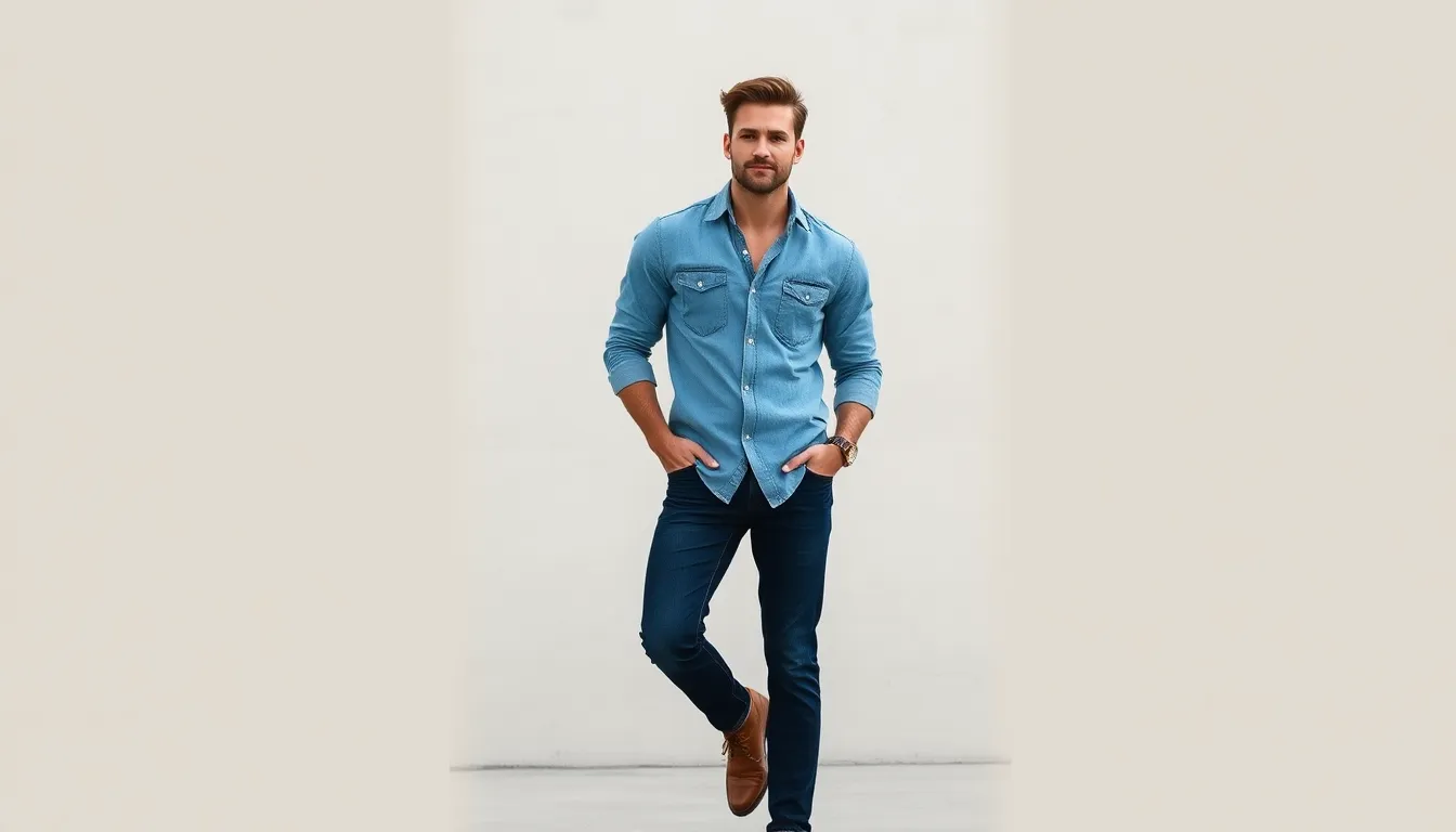 25 Blue Shirt Outfit Ideas for Men That Actually Look Good in 2025 5