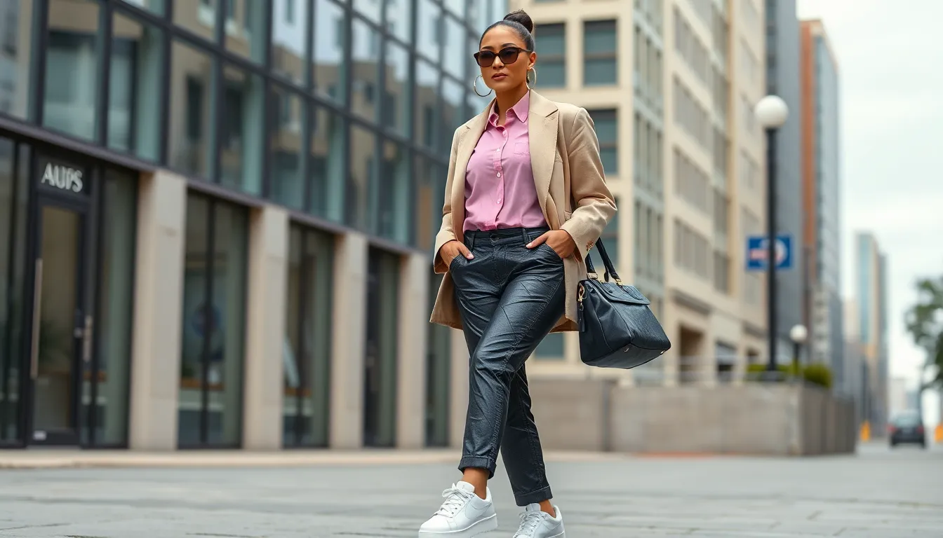 25 Stunning Pink Button Up Shirt Outfit Ideas for Every Occasion (2025 Guide) 5