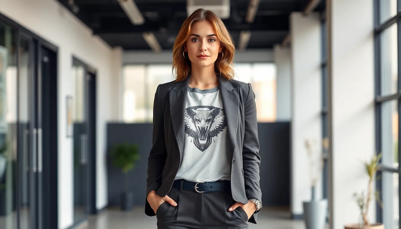 25 Chic T-Shirt Outfits Women Can Wear Anywhere (Easy Styling Tips Inside) 5
