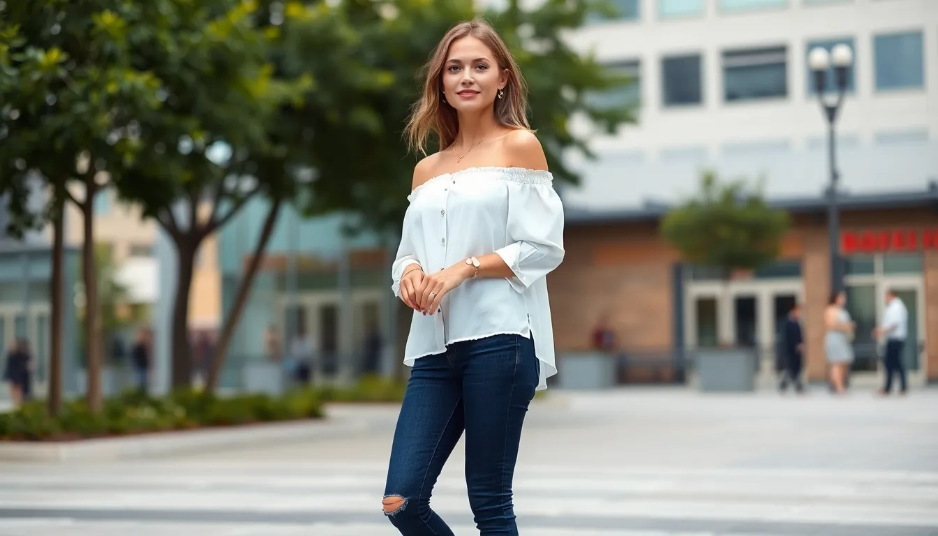 15 Stylish White Shirt and Jeans Outfit Ideas for Every Occasion 5