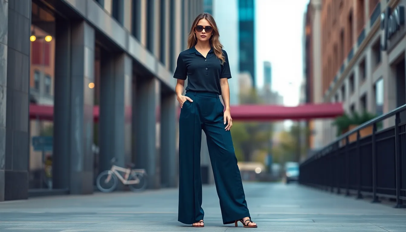 25 Chic Black Polo Shirt Outfit Ideas Every Woman Needs to Try in 2025 7