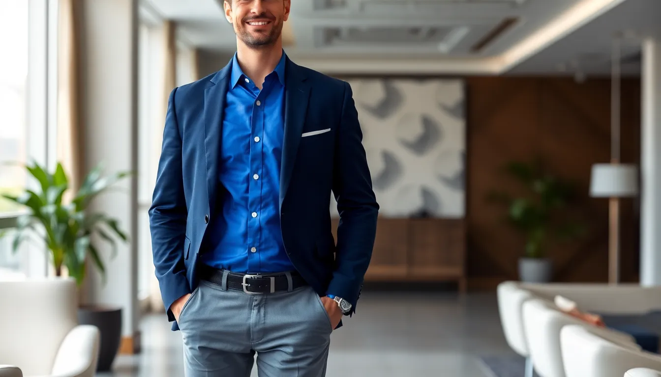 25 Blue Shirt Outfit Ideas for Men That Actually Look Good in 2025 7