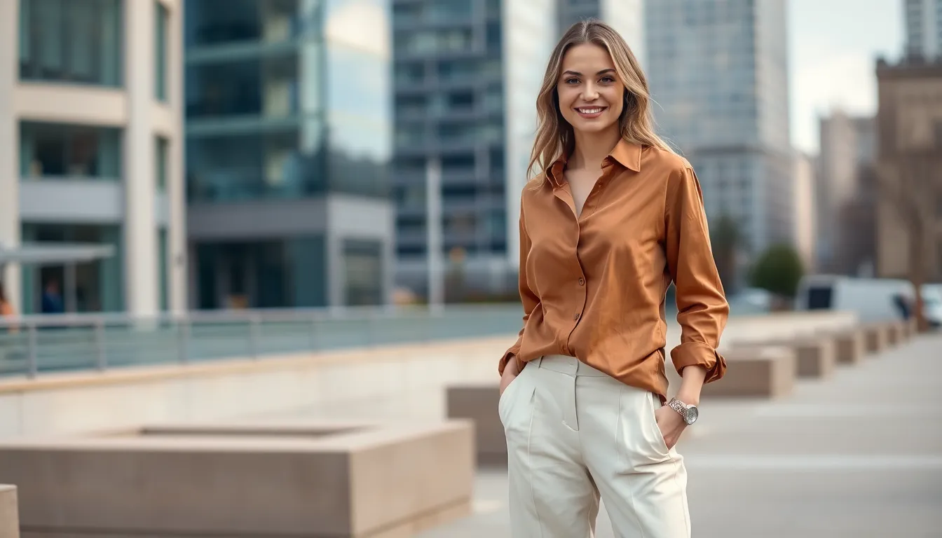 50+ Brown Shirt Outfits Women Love: Style Tips for Every Season & Occasion 7