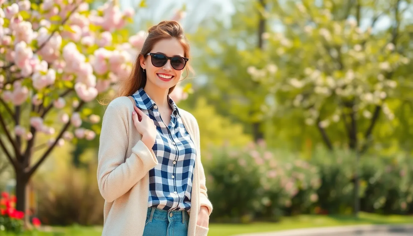 25 Chic Check Shirt Outfit Ideas for Women That Actually Work in 2025 7