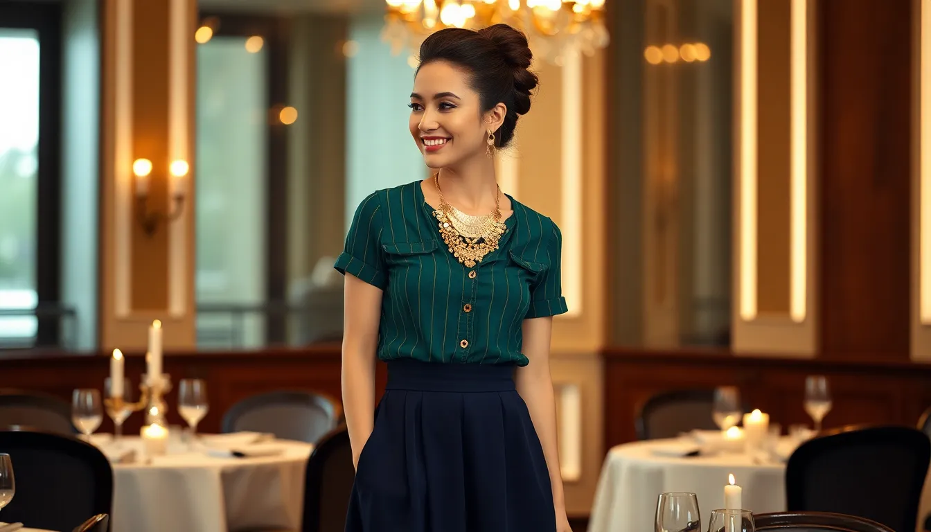 27 Stylish Green Striped Shirt Outfit Ideas That'll Transform Your Wardrobe 7