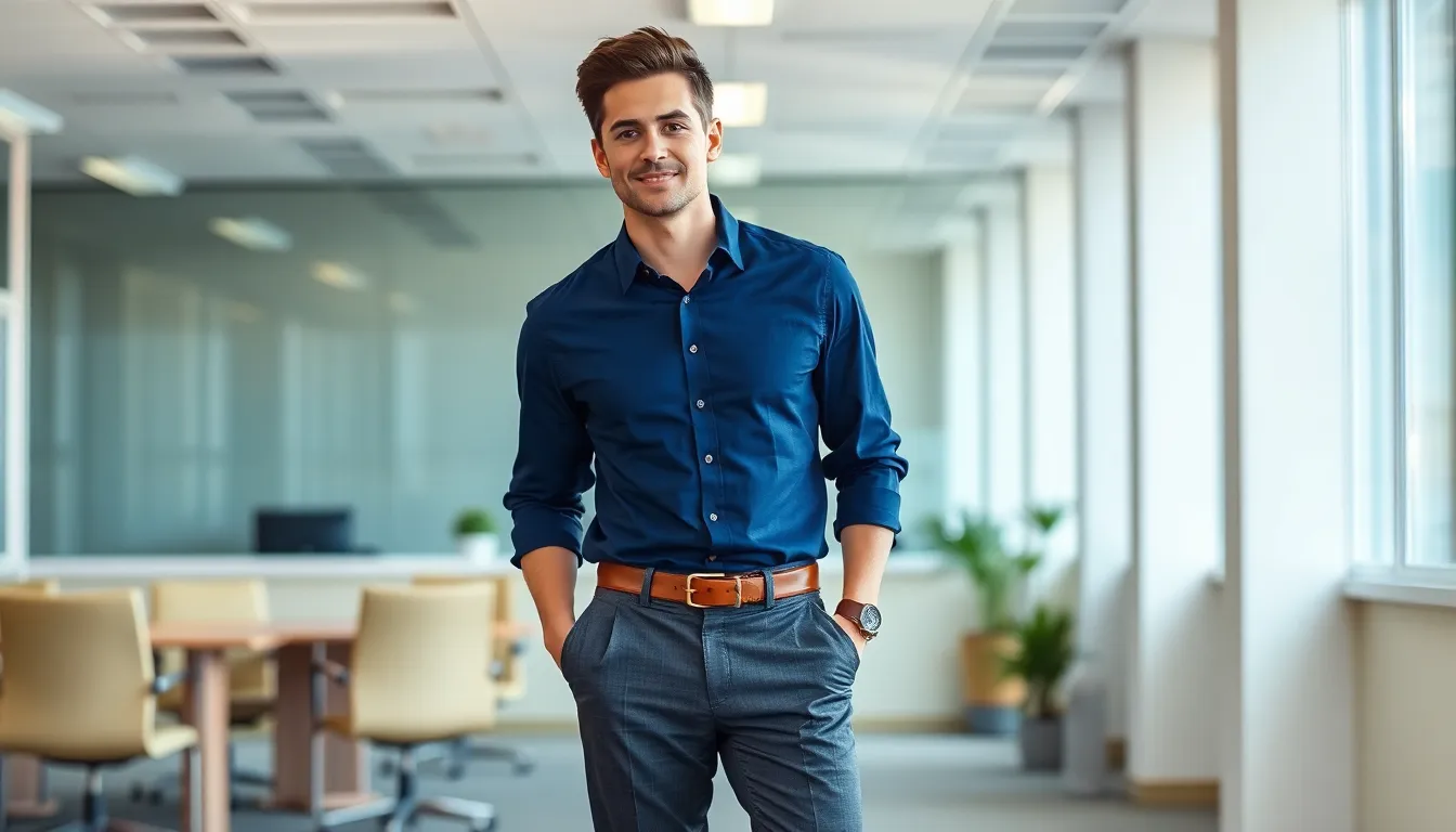 Navy Blue Shirt Outfit Ideas: 15 Stylish Ways to Wear This Wardrobe Essential 7