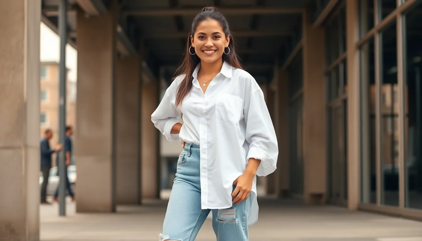 15 Stylish White Shirt and Jeans Outfit Ideas for Every Occasion 7