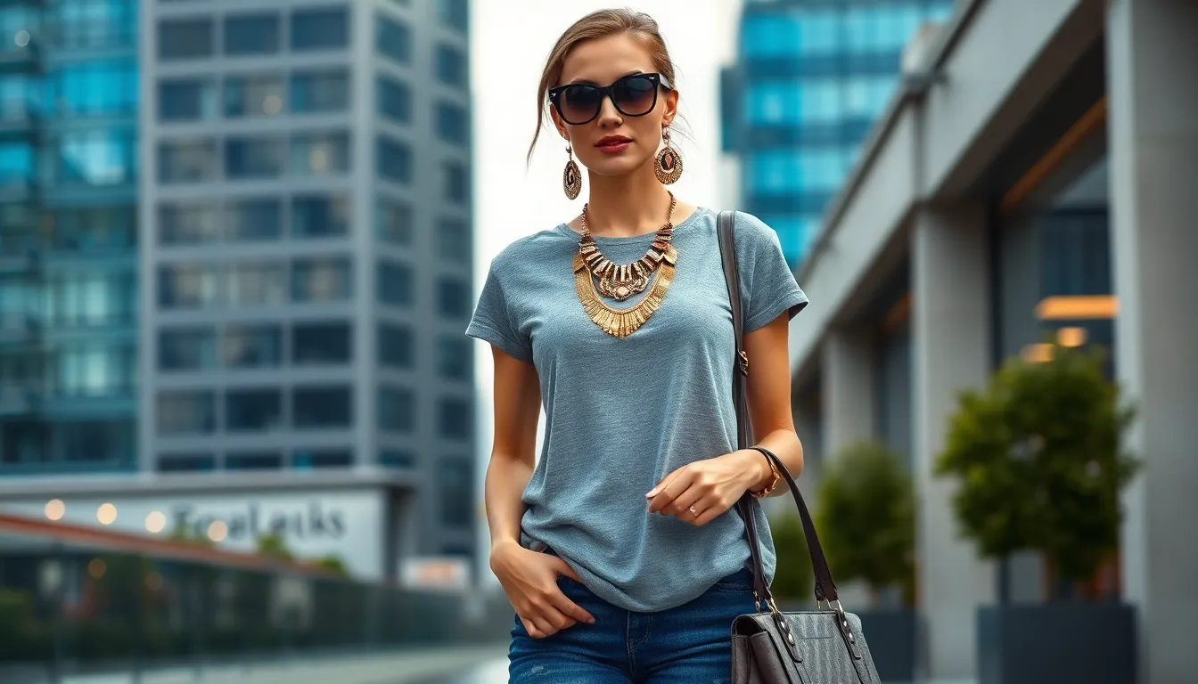 25 Stylish Grey T Shirt Outfit Ideas That Transform Your Wardrobe 9