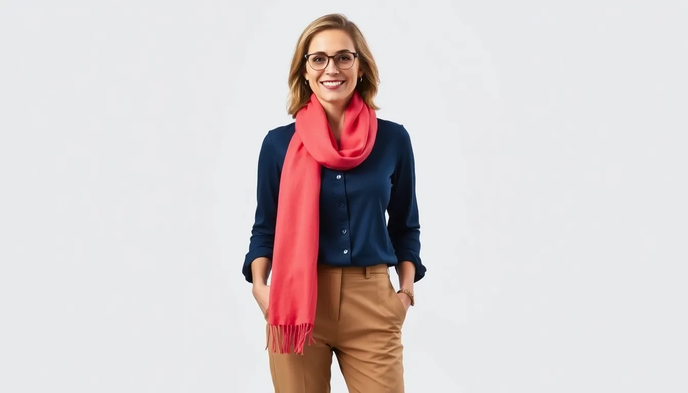 30+ Stylish Navy Blue Shirt Outfit Ideas Every Woman Needs to Try 9