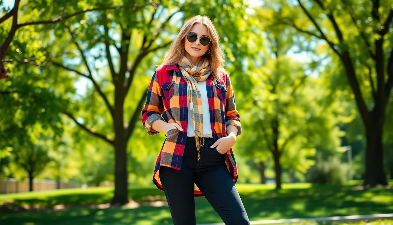 15 Chic Open Shirt Outfit Ideas for Women: From Casual to Elegant Looks 9