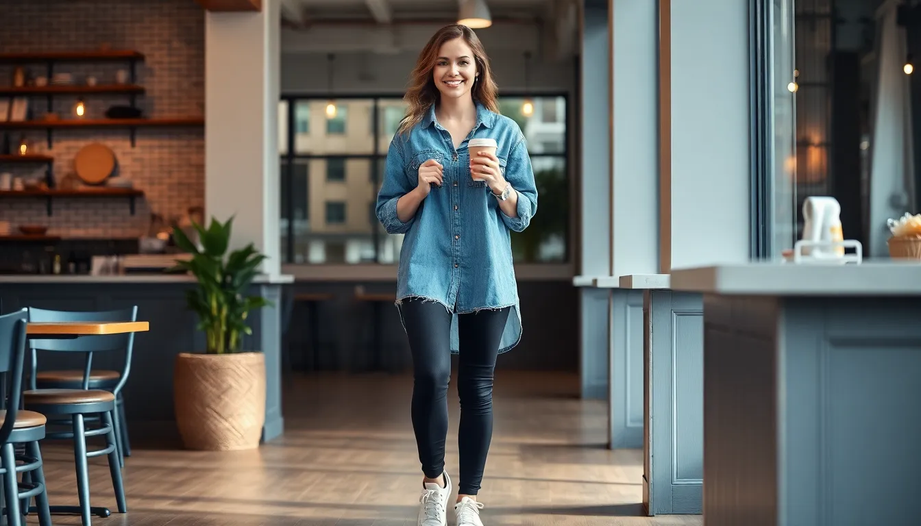 15 Chic Oversized Denim Shirt Outfit Ideas That'll Transform Your Wardrobe 9