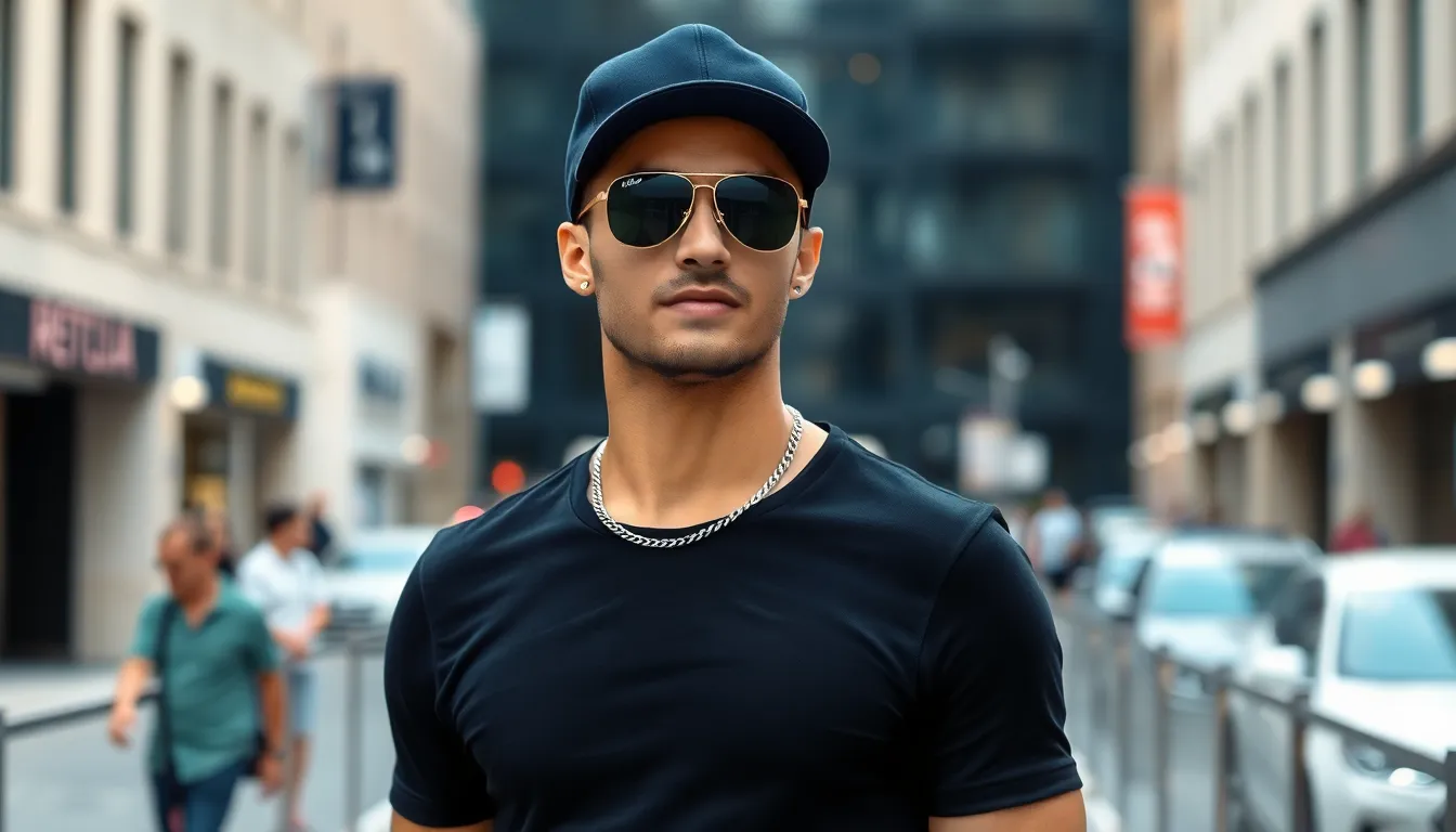 27 Black T-Shirt Outfit Ideas for Men That Actually Look Stylish 12 27 Black T-Shirt Outfit Ideas for Men That Actually Look Stylish 11