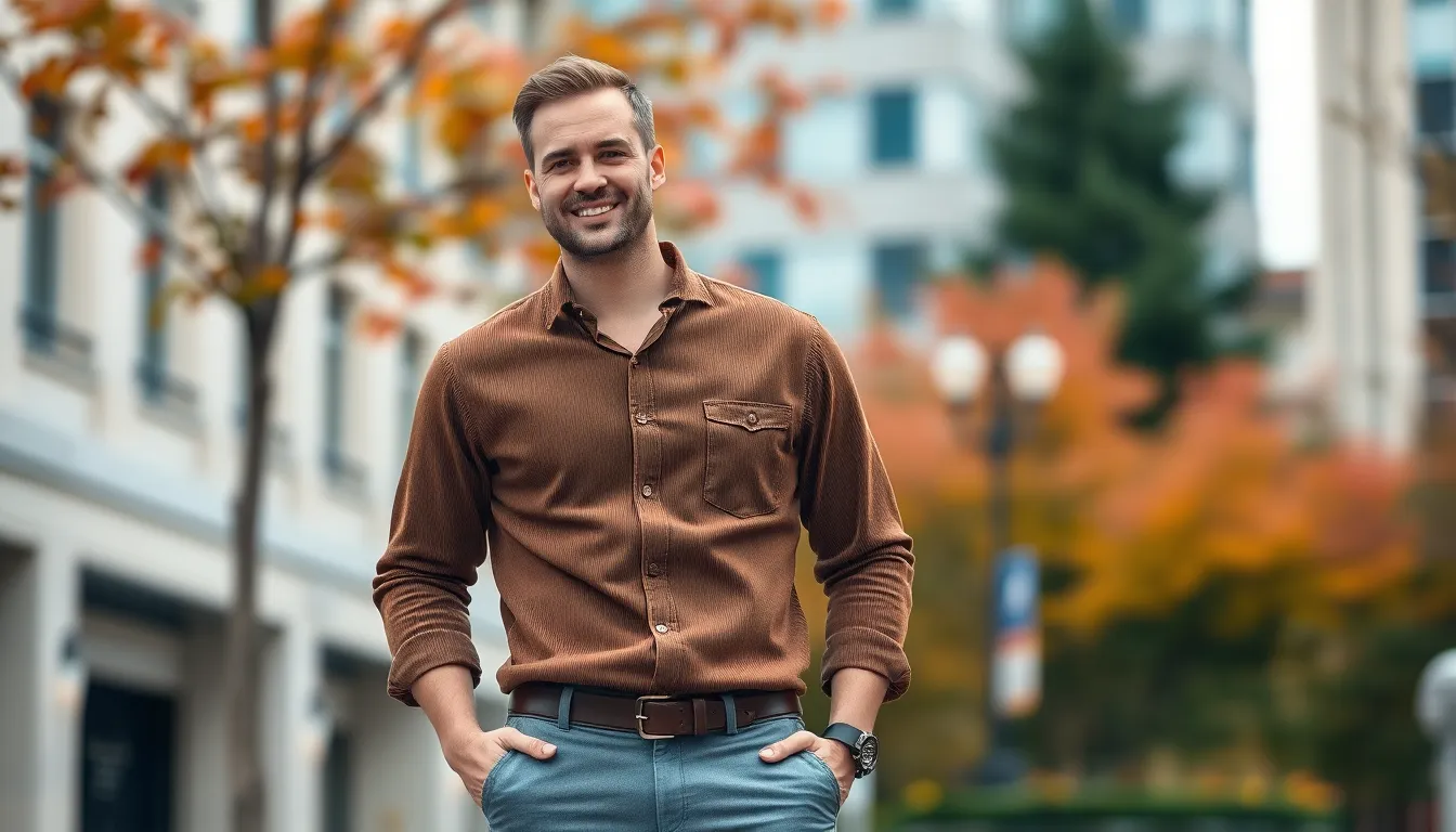 15 Brown Shirt Outfit Ideas for Men: From Casual to Business Professional 11