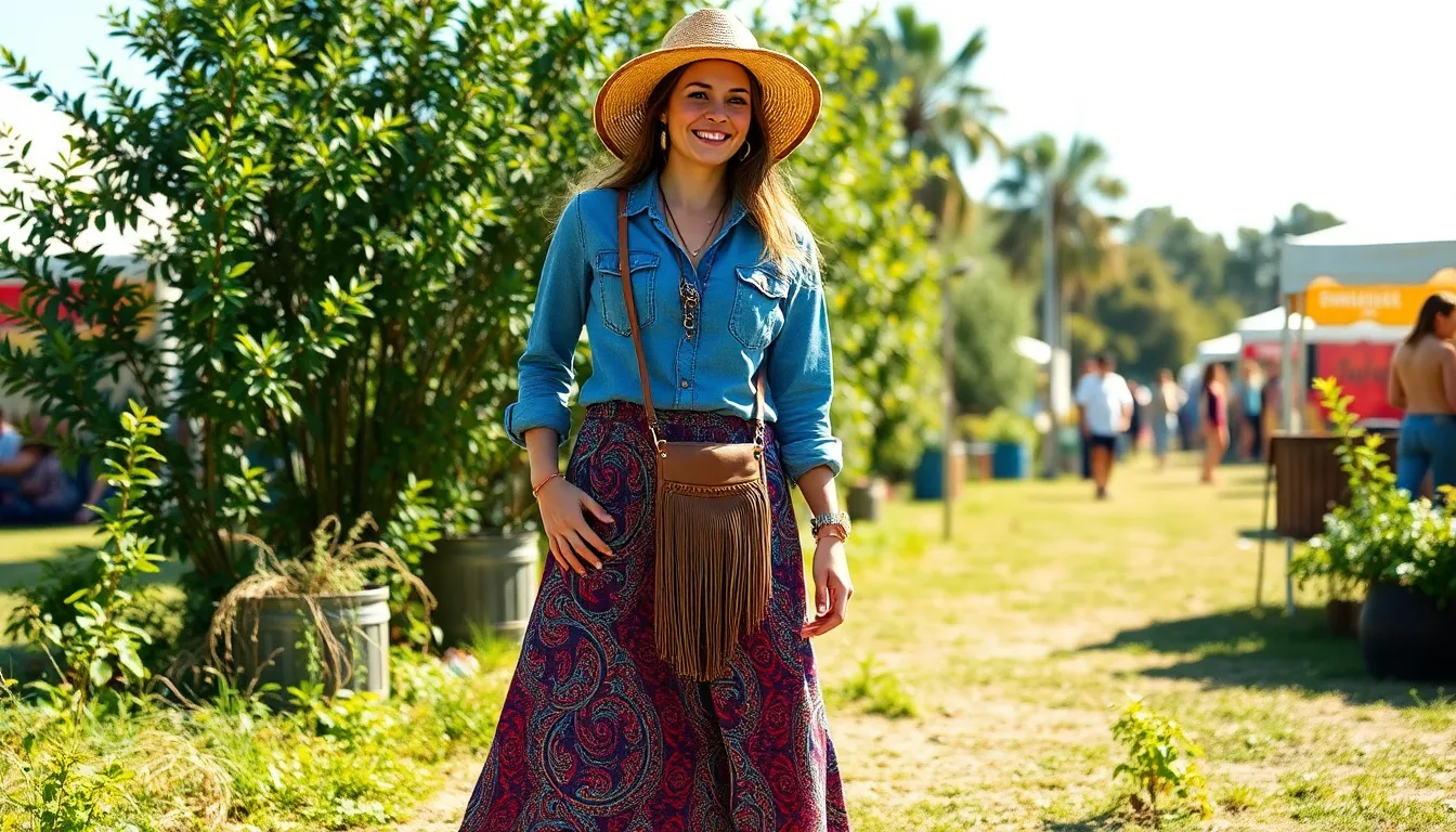 25 Chic Denim Shirt Outfit Ideas for Women That Work Year-Round 11