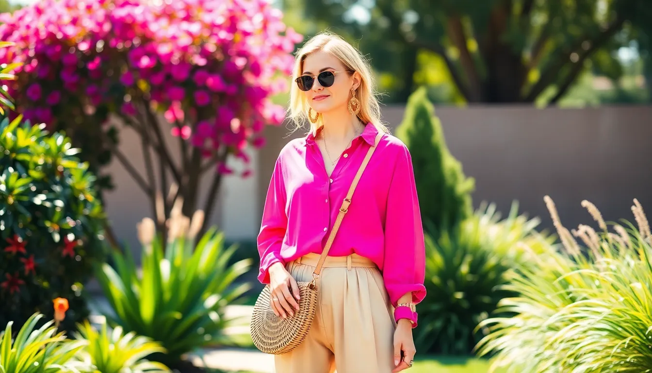 15 Stunning Hot Pink Shirt Outfit Ideas That'll Transform Your Wardrobe 11