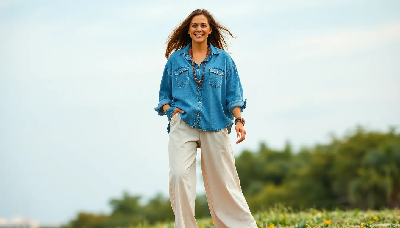 15 Chic Oversized Denim Shirt Outfit Ideas That'll Transform Your Wardrobe 11