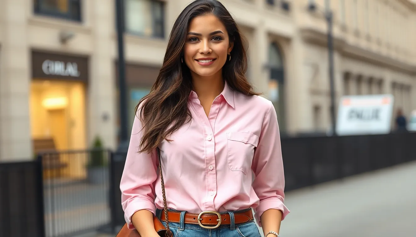 25 Stunning Pink Button Up Shirt Outfit Ideas for Every Occasion (2025 Guide) 11