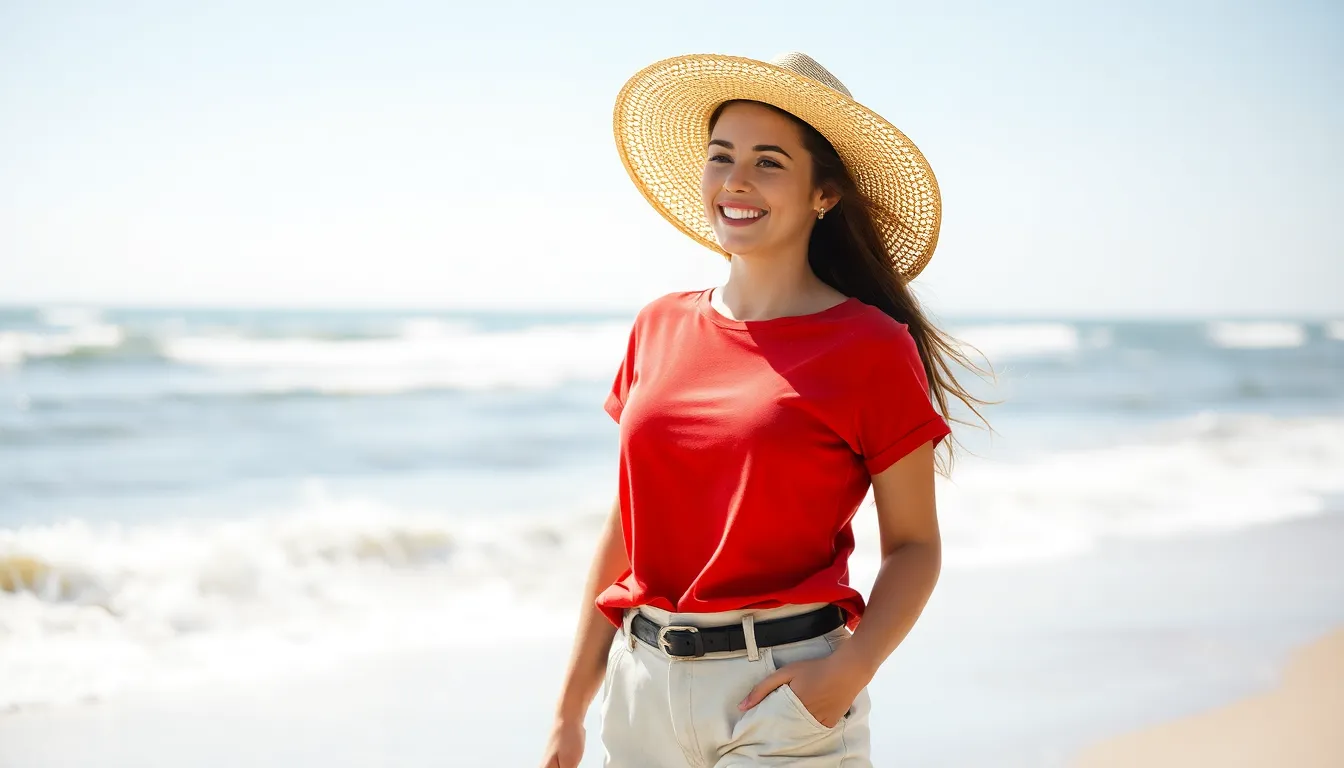 25 Stylish Red T-Shirt Outfit Ideas for Every Occasion (2025 Guide) 11