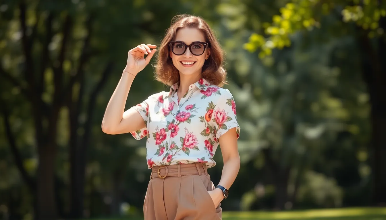 20 Stylish Short Sleeve Shirt Outfit Ideas That Actually Look Put-Together 11