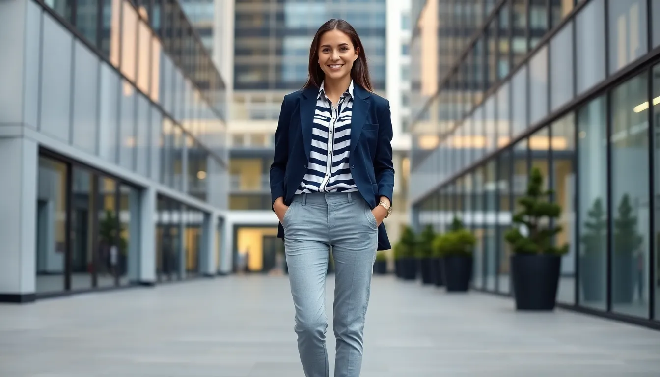 15 Chic Striped Button Up Shirt Outfit Ideas That Actually Work 13