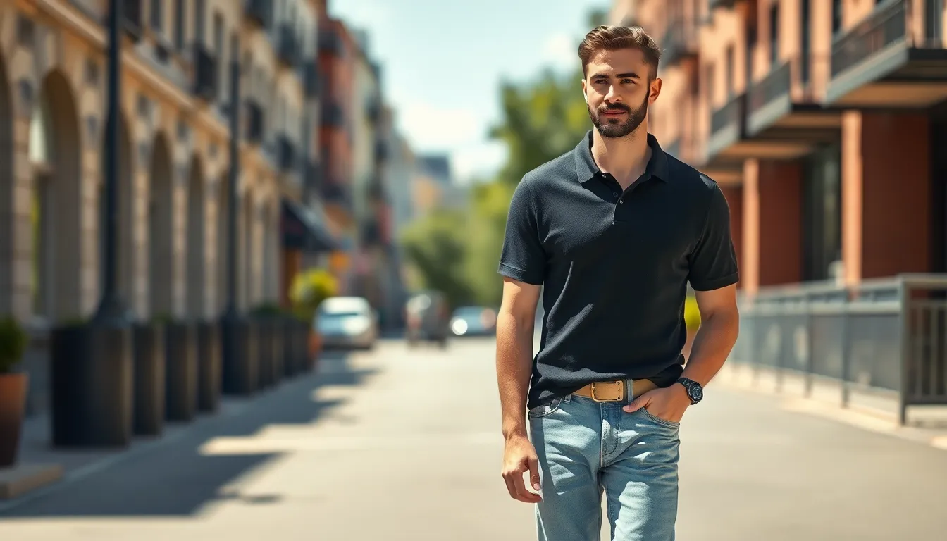 25 Black Polo Shirt Outfit Ideas for Men: Casual to Business Style Guide 13