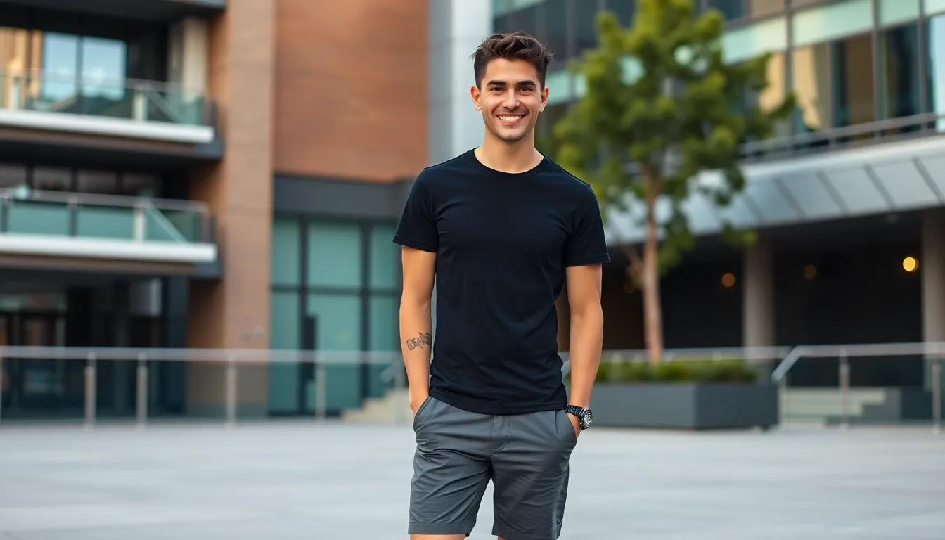 27 Black T-Shirt Outfit Ideas for Men That Actually Look Stylish 14 27 Black T-Shirt Outfit Ideas for Men That Actually Look Stylish 13