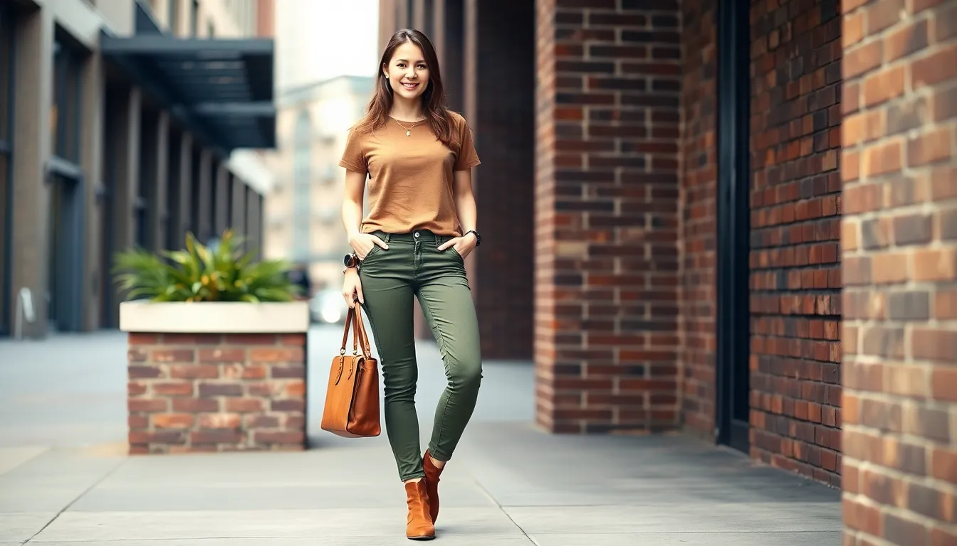 25 Brown T-Shirt Outfit Ideas That'll Make You Ditch Your Basic Tees 13