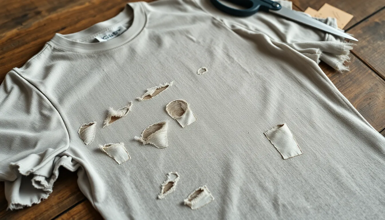 How to Cut Up T Shirt: 15 Easy DIY Techniques for Stylish Makeovers (No Sewing!) 13