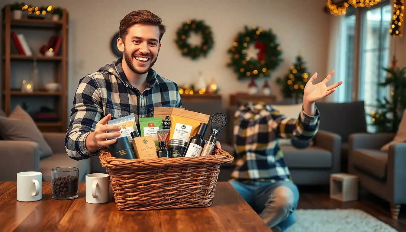 50+ Creative Mens Gift Basket Ideas That'll Make Him Actually Excited 13