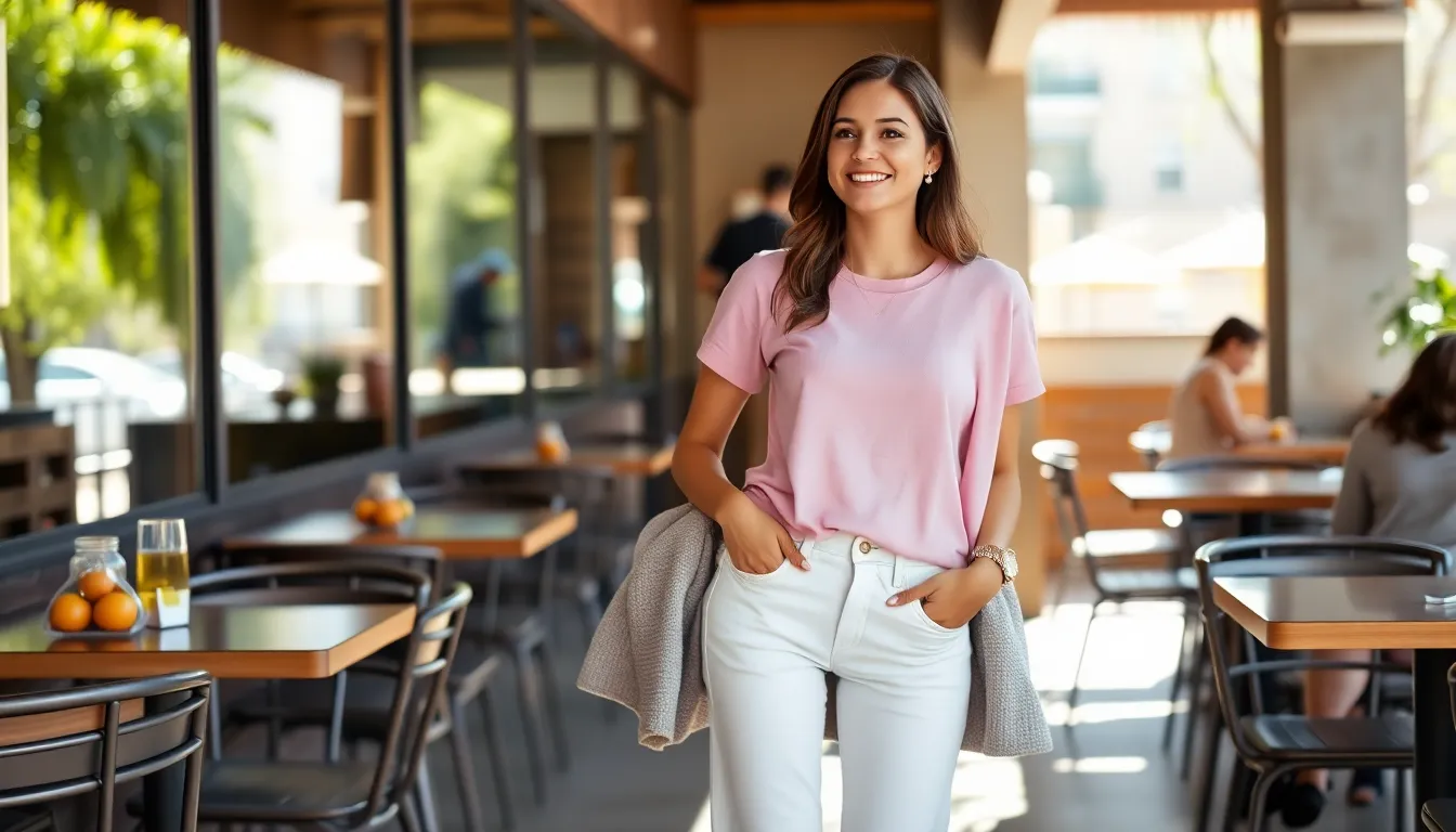 25 Chic Pink T Shirt Outfit Ideas That'll Transform Your Wardrobe in 2025 14 25 Chic Pink T Shirt Outfit Ideas That'll Transform Your Wardrobe in 2025 13