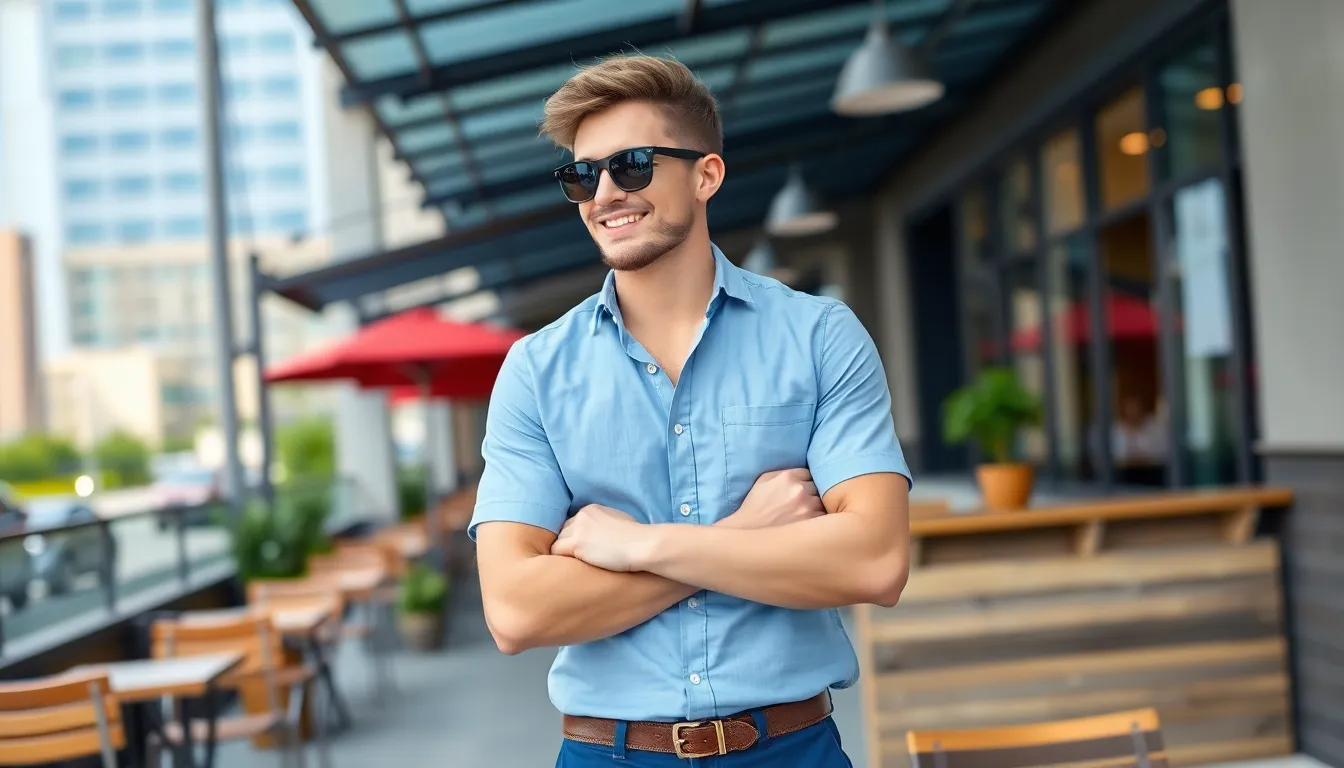 20 Stylish Short Sleeve Shirt Outfit Ideas That Actually Look Put-Together 13