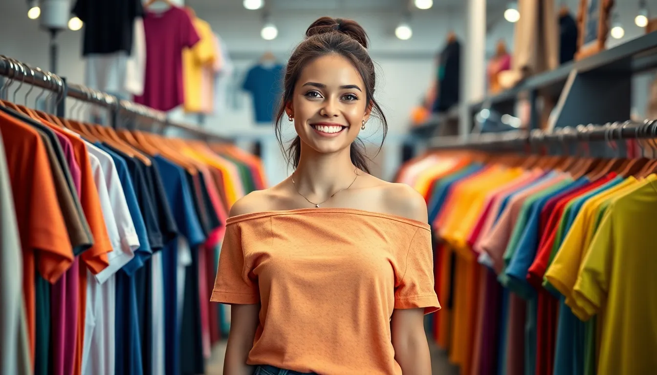 Off Shoulder T Shirt Style Guide: 15 Ways to Rock This Trending Wardrobe Essential 15