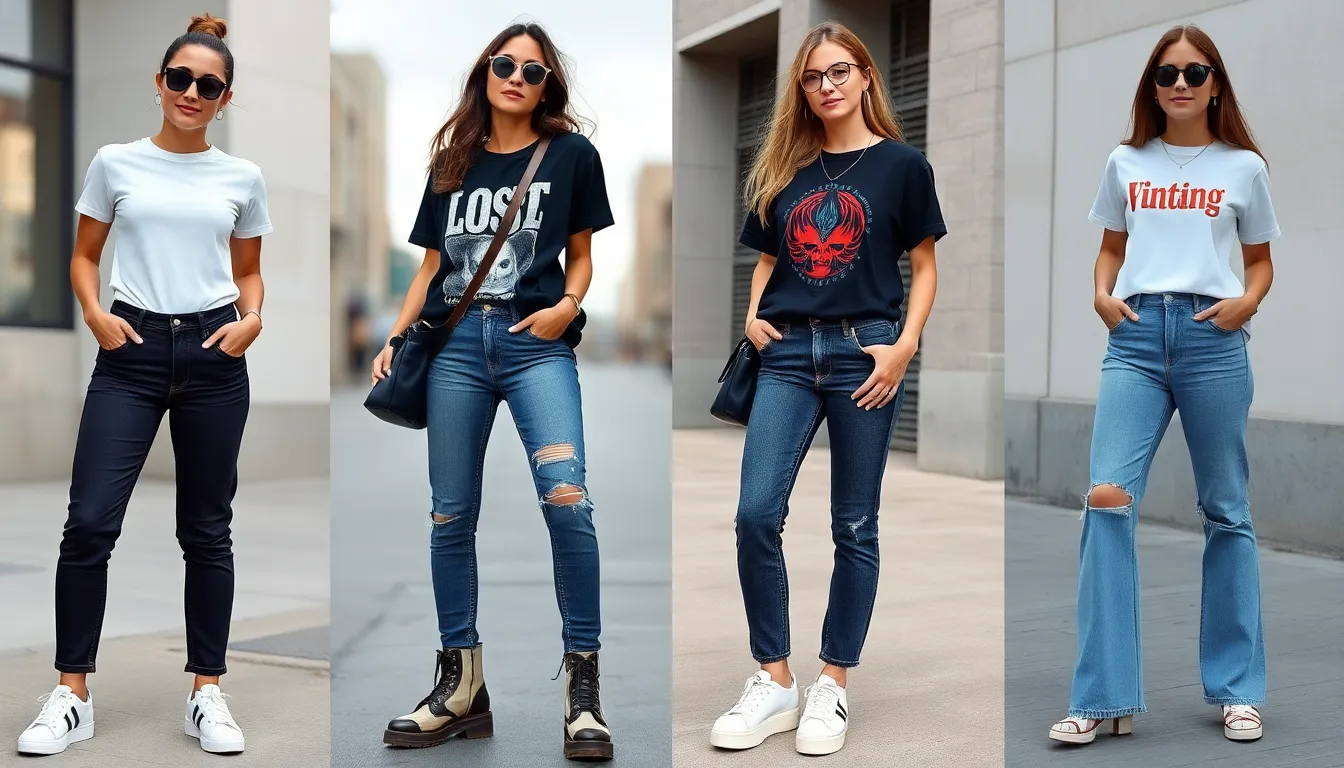 25 Stylish T Shirt and Jeans Outfit Ideas That Work for Every Occasion 16 25 Stylish T Shirt and Jeans Outfit Ideas That Work for Every Occasion 15