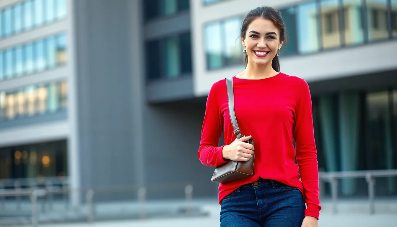 15 Stylish Red Long Sleeve Shirt Outfit Ideas That Actually Work (2025 Guide) 17