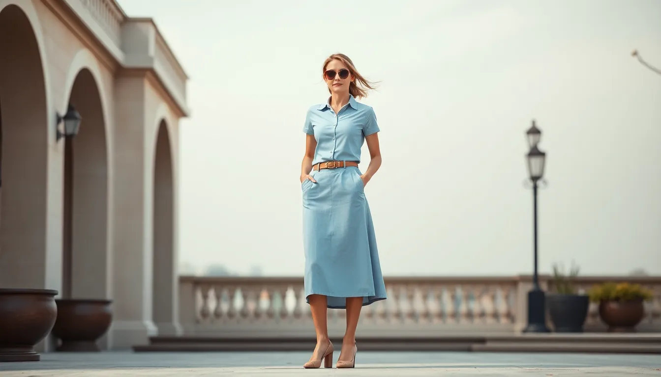 15 Chic Blue Polo Shirt Outfit Ideas Every Woman Needs to Try in 2025 1