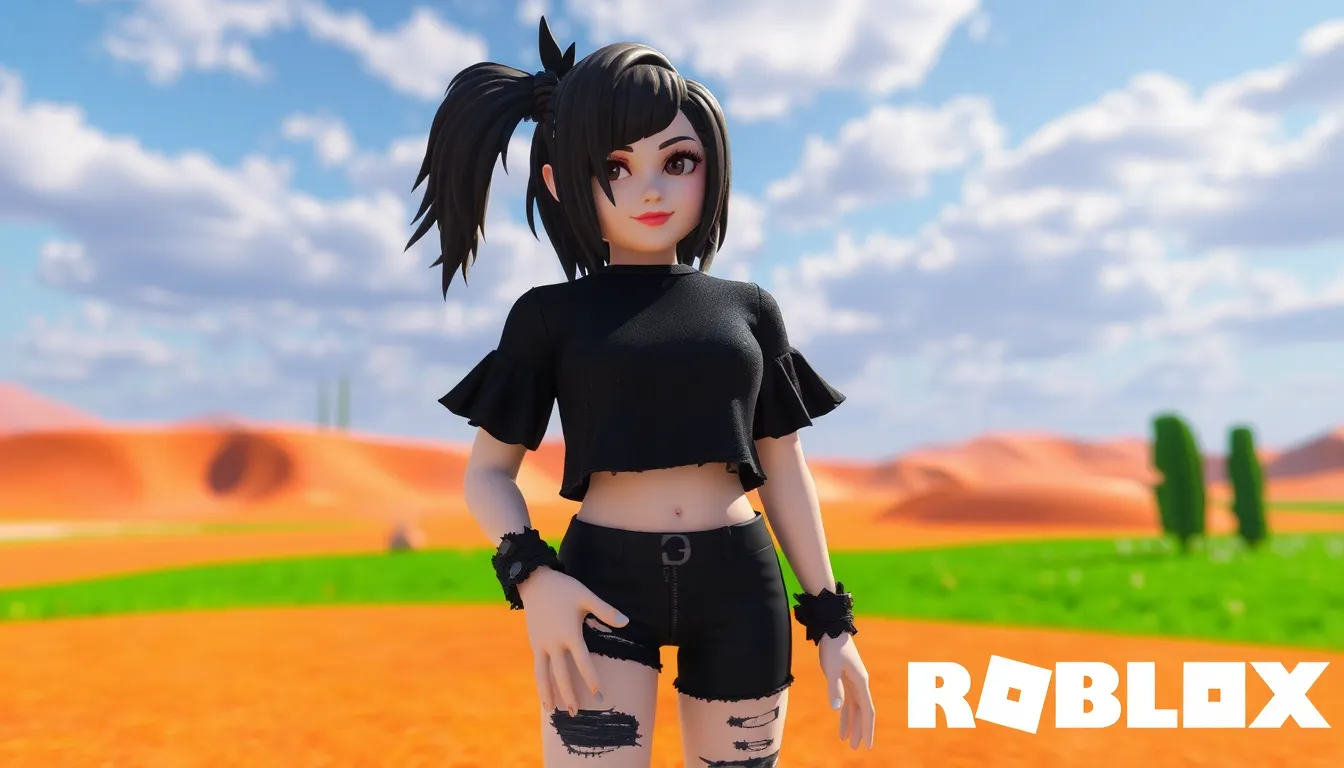 Best Roblox T-Shirt Y2K Black Emo Crop Top Designs & Where to Find Them 1