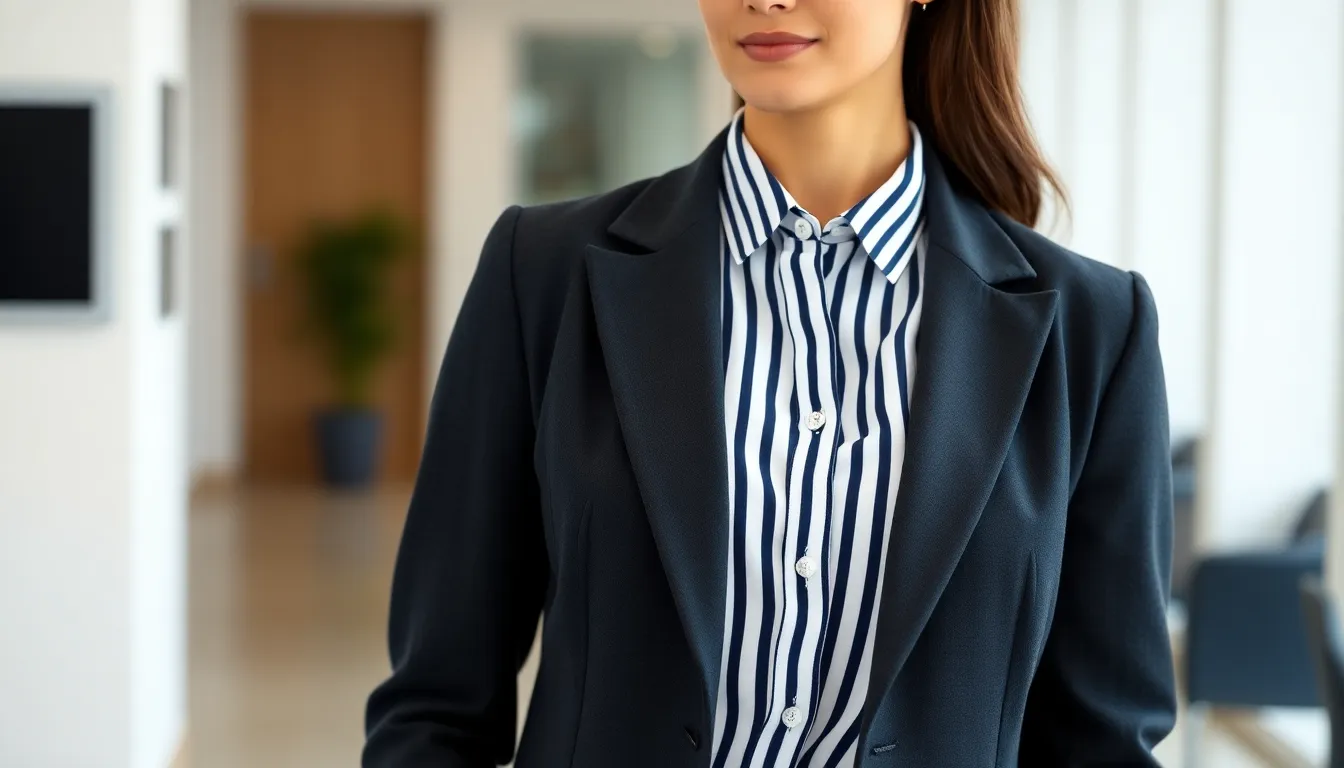 15 Chic Striped Button Up Shirt Outfit Ideas That Actually Work 3