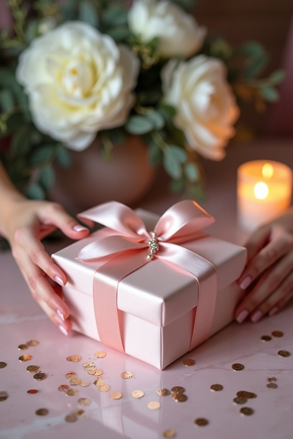 coordinated luxury bridal gift selection