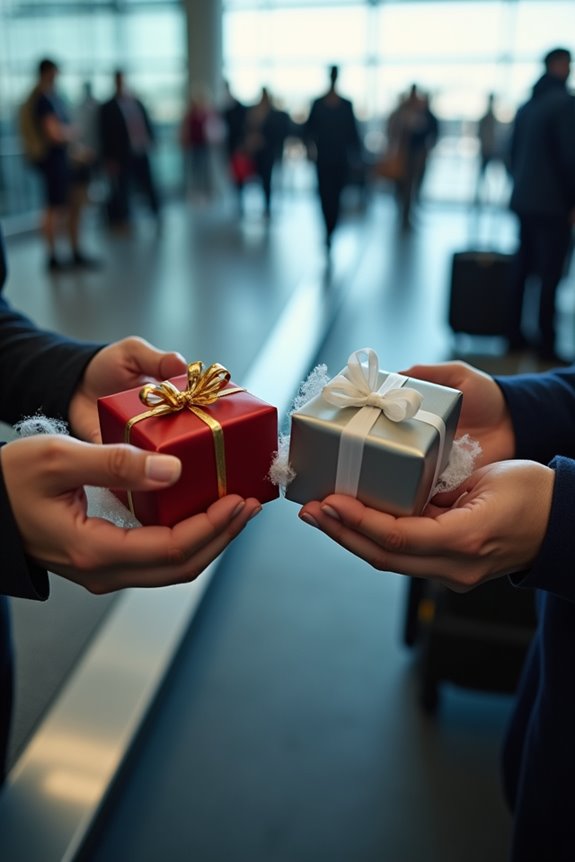 fragile gifts packed carefully ahead