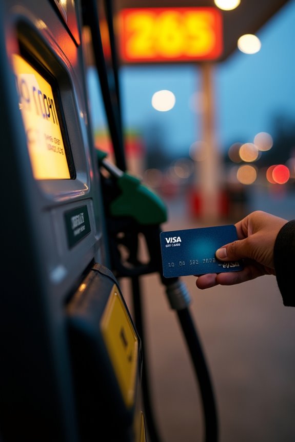 gas stations place card holds